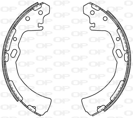 OPEN PARTS stabdžių trinkelių komplektas BSA2144.00